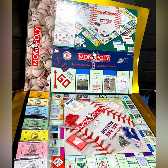 MONOPOLY BOSTON RED SOX COLLECTOR’S EDITION PARKER BROTHERS GAME COMPLETE - Picture 1 of 8